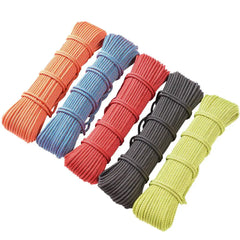 10M Dia.6mm Paracord Lanyard Rope Survival Parachute Cord One Core Solid for Outdoor Camping Climbing Rope Hiking DIY Bracelet