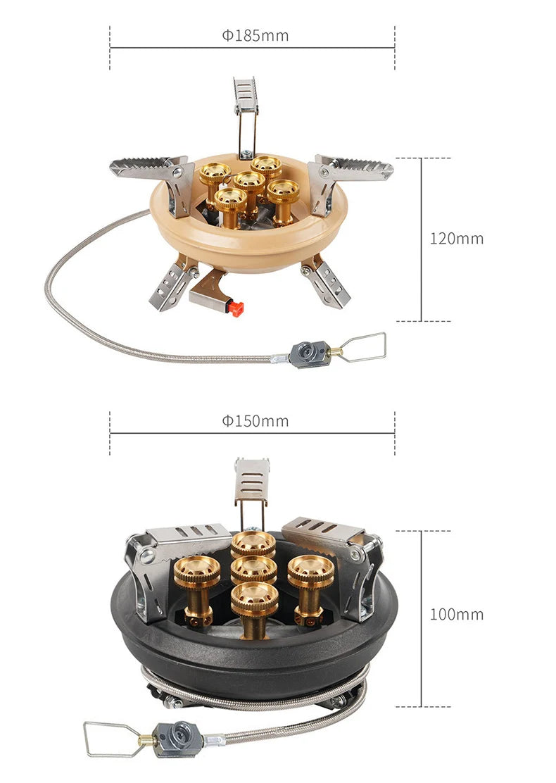 Lohascamping Lightweight Camping Folding multifunctional IGT table roll Brazier table adjustable leg Desktop burner bbq table