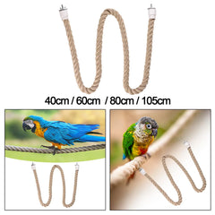 Bird Perch Stand Birds Supplies Bungee Bird Toy Parrot Climbing Rope for Lovebirds Conures Parakeet Finches Primary Color