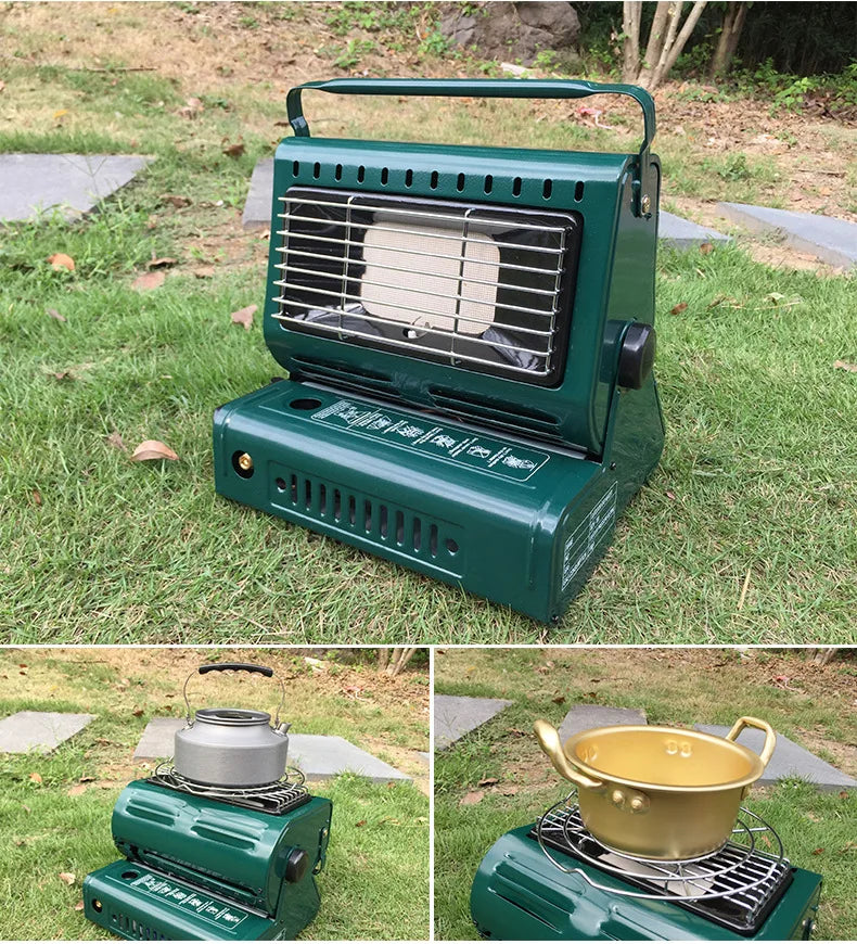 1.3kw New Outdoor  Cooker Gas Heater Travelling Camping Hiking Picnic Equipment Dual-Purpose Use  Stove Heater For  Fishing