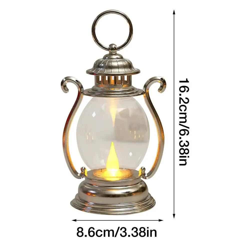 Retro Lantern Retro Camping Hanging Lanterns Battery Powered Led Small Oil Lamp For Fishing Tent Camping Equipment