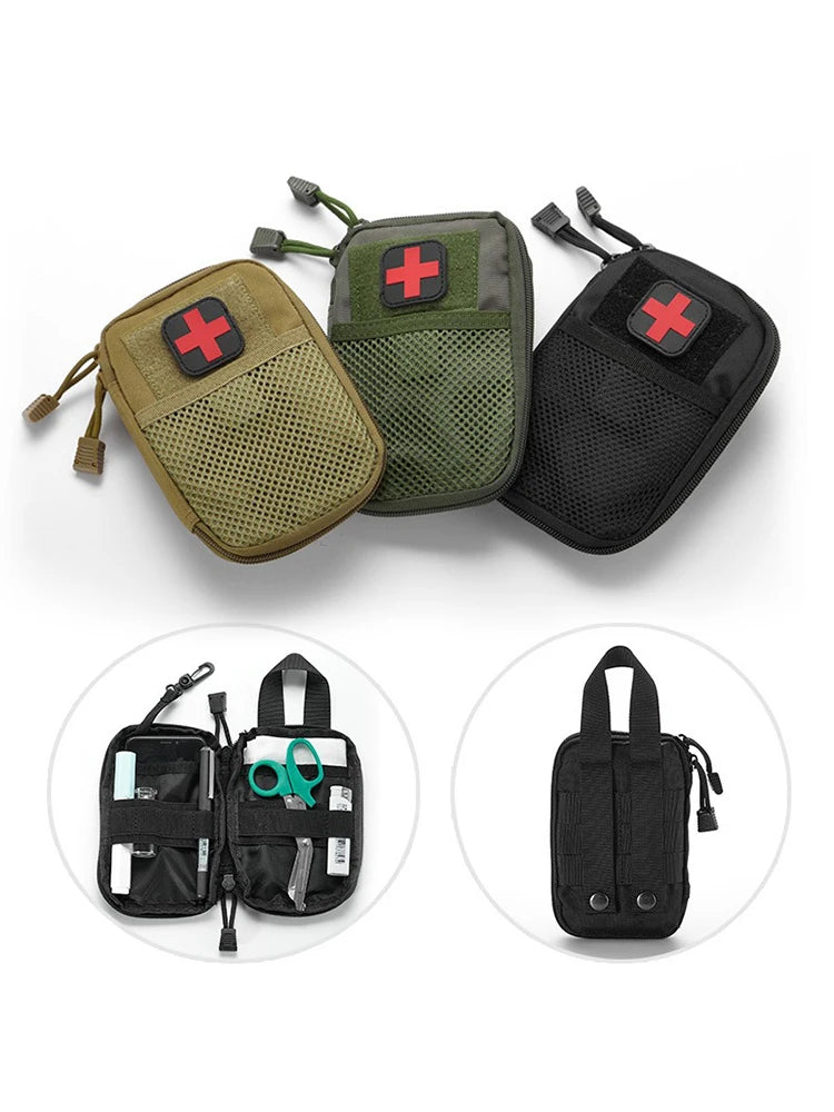 Camping Safari Outdoor EDC Pocket Wallet Molle First Aid kit Medical bag Bug Out bag Emergency Medical kit