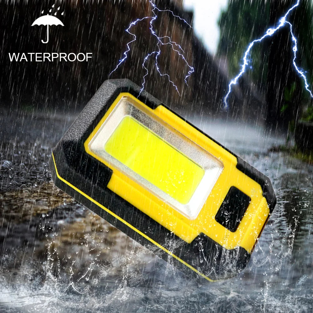 4000mAH COB Work Light USB Rechargeable LED Flashlight Portable Lantern with Magnet 7 Lighting Modes Camping Emergency Torch