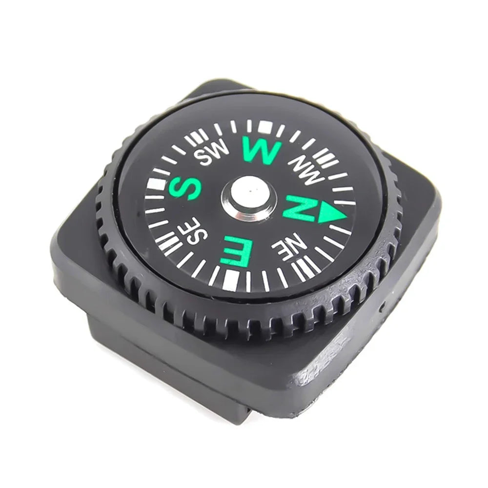 10pcs/lot Mini Wristband Compass Portable Detachable Compass  Outdoor Camping Hiking Travel Emergency Survival Navigation Tool