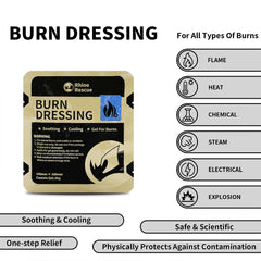 RHINO RESCUE Burn Care Kit: Burn Dressings, Burn Gel Packets,Cooling Cream, Burn First Aid Kit