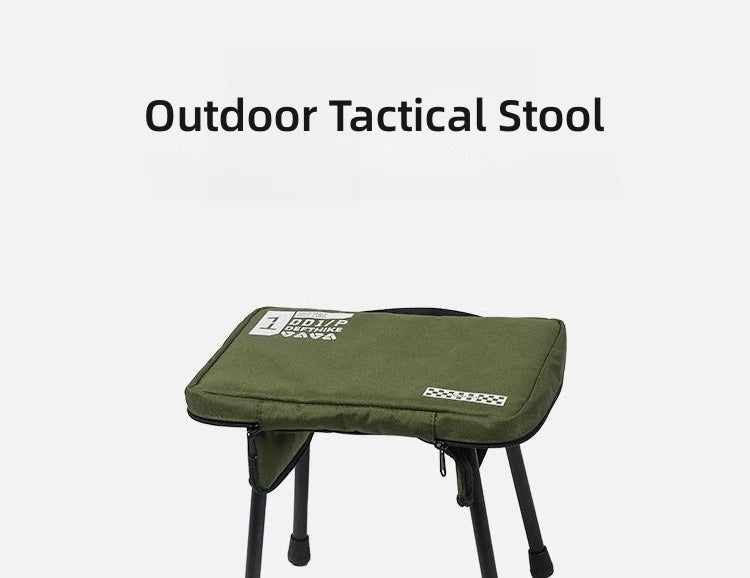 Outdoor Camping Tactical Stool LIightweight Portable Aluminum Board Table Folding Self-driving Small Stool Fishing Chair New