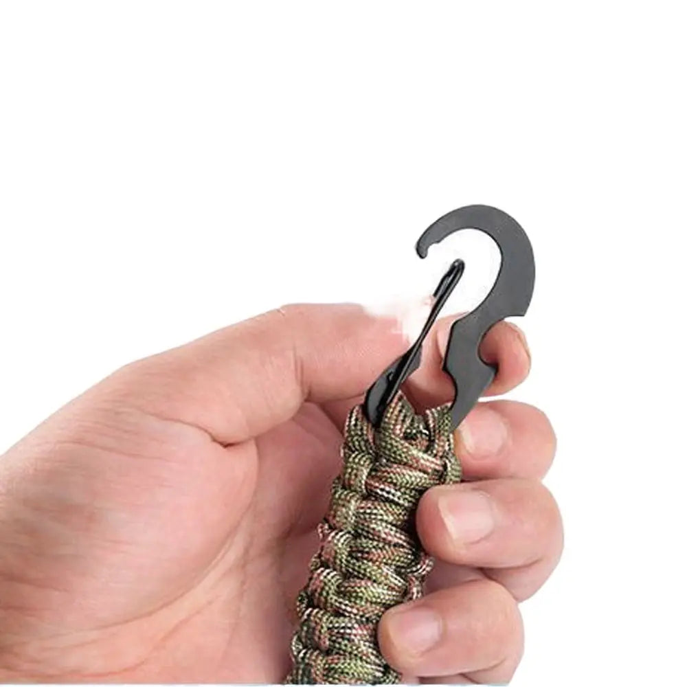 Outdoor Paracord Rope Keychain EDC Survival Kit Cord Lanyard Military Emergency Key Chain For Hiking Camping