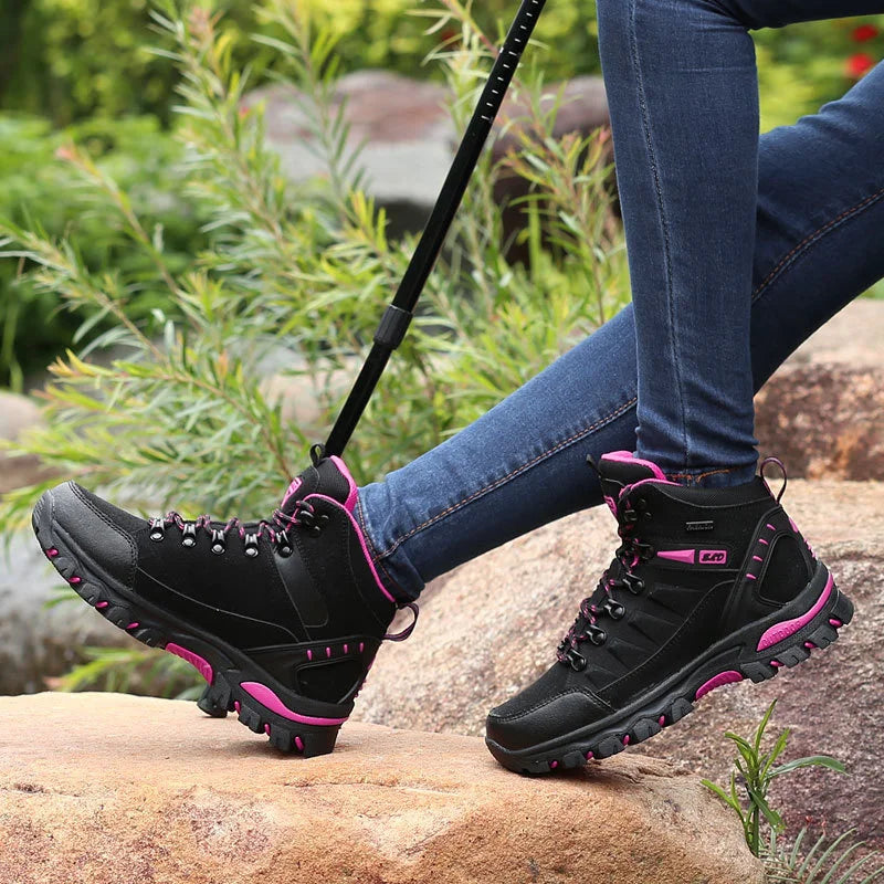 2023 Women Boots Waterproof Winter Shoes Hiking Shoes Women High gang Shoes Non-slip Sneakers Shoes For Adult Work Shoes Mujer