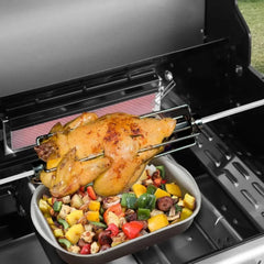 Barbecue Grills Patio Picnic Backyard Portable Barbecue Outdoor Party Sear Burner Cookware Rear Burner and Side Burner BBQ Grill