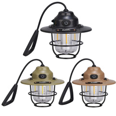 Mini LED Camping Lanterns Type-C Rechargeable Portable Hanging Tent Light 1200mAh for Hiking Fishing Emergency Light Lanterns