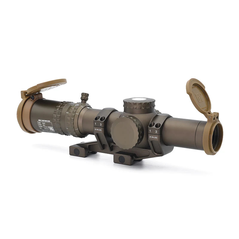 Evolution Gear Tactical ATACR 1-8X24mm FFP LPVO Mil Spec Ver.FDE Rifle Hunting Sight Nitrogen Filled Full Optics Spotting Scope