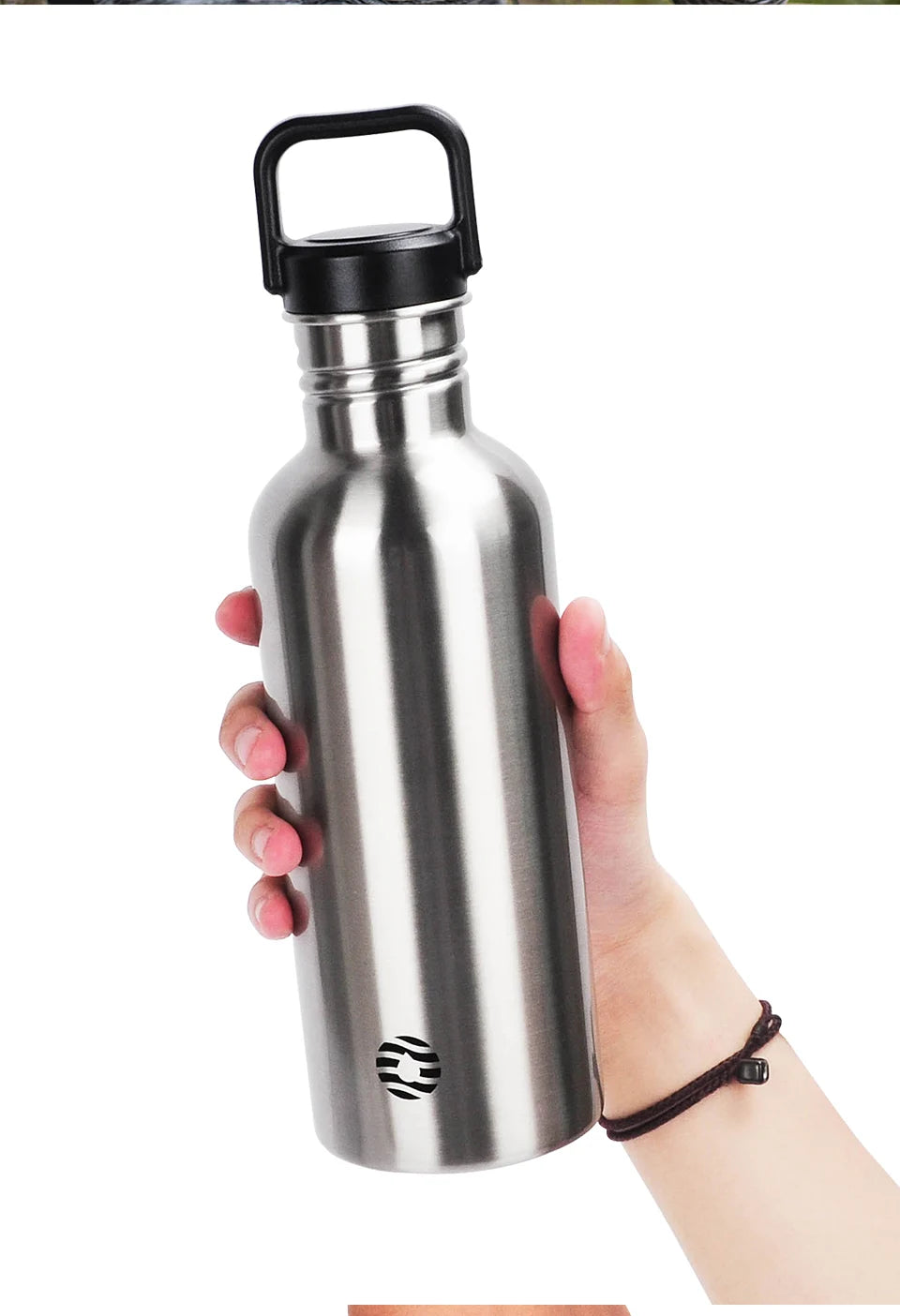 FEIJIAN Stainless Steel Water Bottle Portable Cycling Sports Bottle Leakproof BPA Free Large Capacity With Bottle Bag