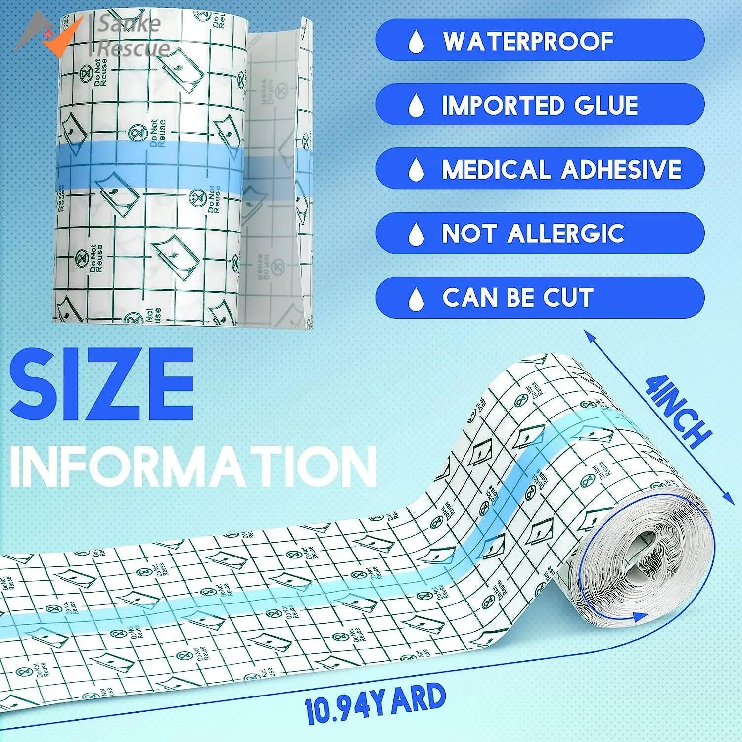 Waterproof Tattoo Film Aftercare Protective Skin Healing Tattoo Adhesive Bandages PU Tape Repair Tattoo Accessories for Outdoor