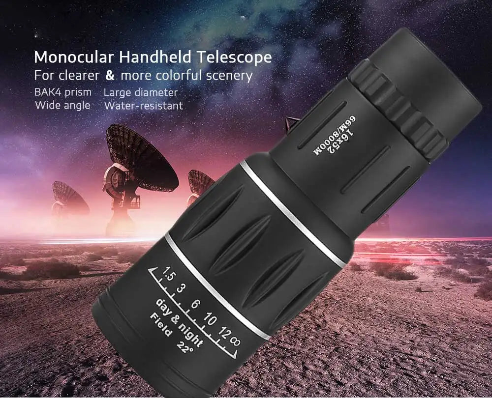 Powerful Telescope Maifeng 16X52 Monoculars 66M/8000M For Hunting Camping Night Vision Telescopio Hd Spotting Scope Long Range