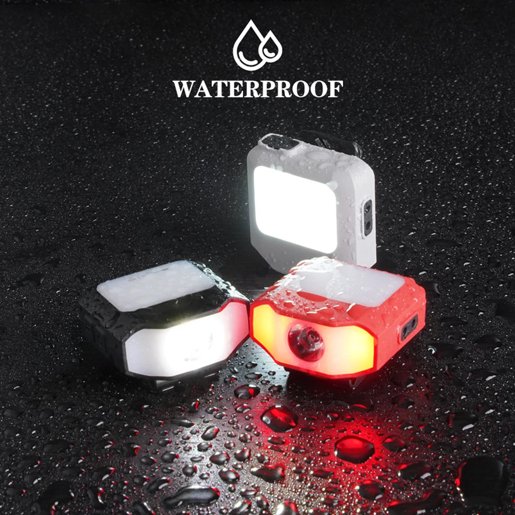 1PCS Mini COB LED Head Lantern Sensor Headlamp Flashlight Cap Clip on Light Headlights Portable Outdoor Camping Head Lamp