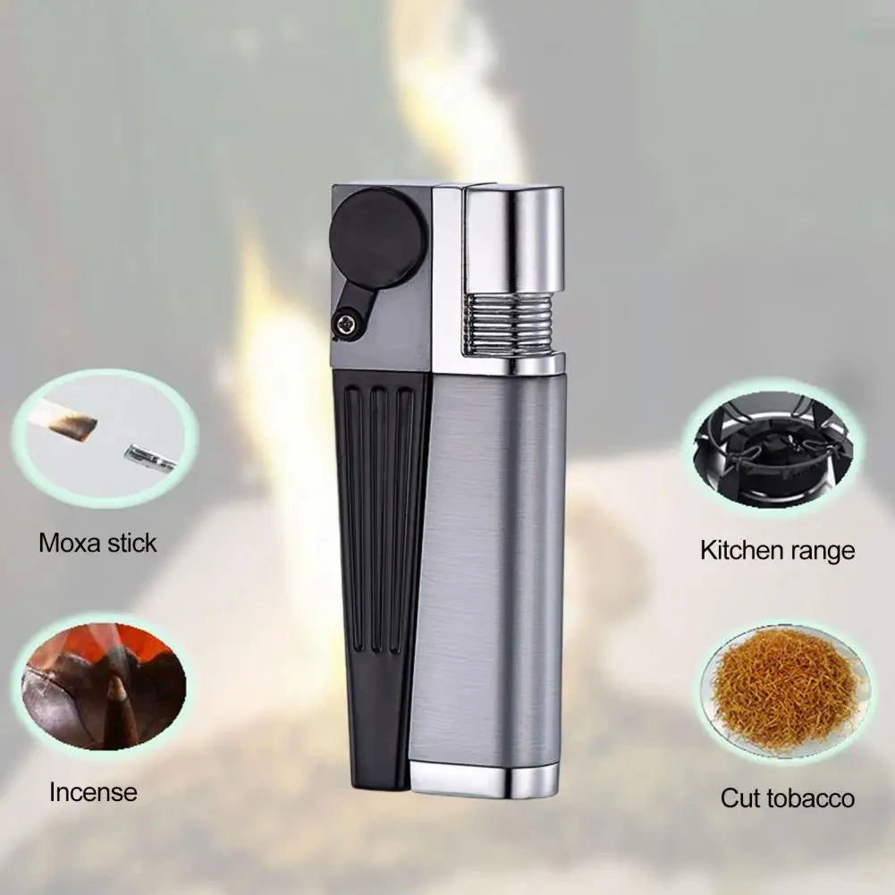 2 in 1 Set Metal Igniter Electric Arc BBQ Lighter Windproof Flameless Plasma Ignition Long Gas Lighter Camp Men Hitter Igniters