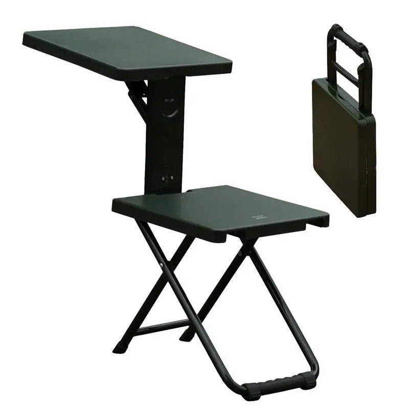 camping Folding chair with writing table Portable Small stool outdoor Collapsible Seat Low Relax Chair Beach camping accessories