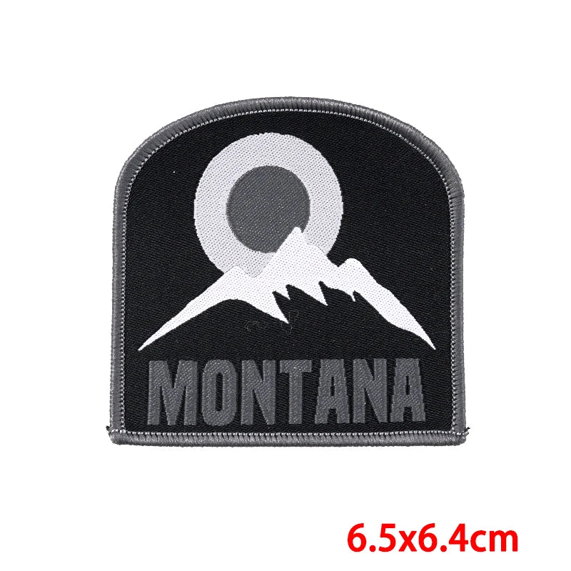 Outdoor Travel Patch Mountain Patches On Clothes Sew On Patches For Clothing Applique On Fabric Nature Adventure Badges Stickers