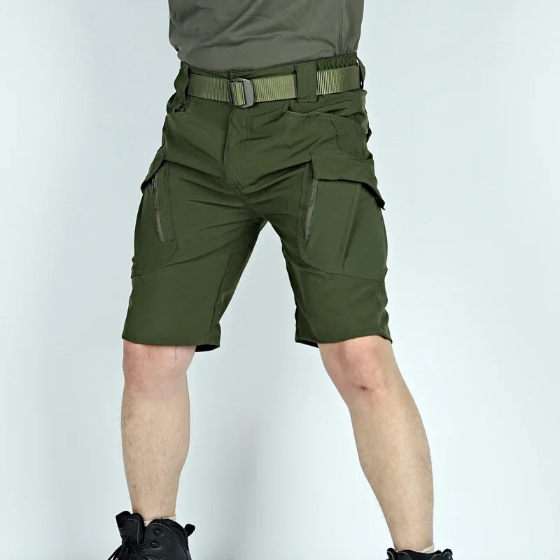 Outdoor Military Tactical Shorts for Men, Waterproof Urban Short Trekking Pants, Multi Pocket Hiking Shorts, Summer Clothing