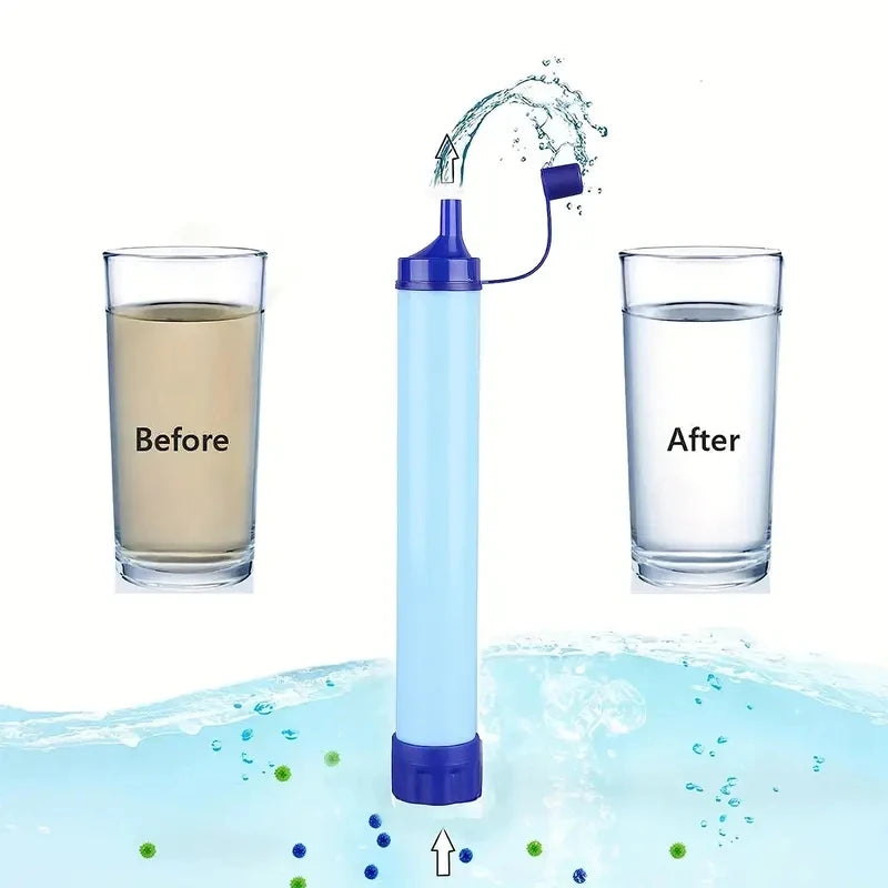 Outdoor Camping Emergency Water Filter Wilderness Filtration Direct Drinking Water Purifier Hiking Accessories Camping Equipment