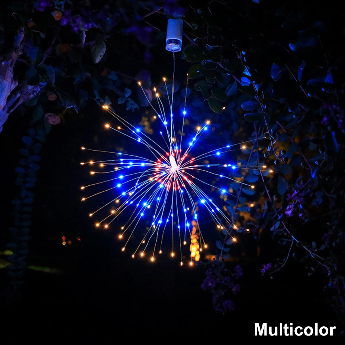 Firework Light Fairy LED Copper Wire Lantern String Lights Battery Powered Outdoor Decorative Patio Camping Garden Hanging Lamp