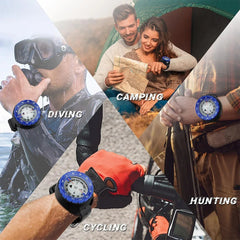 Underwater Navigation Compass 50m Professional Waterproof Scuba Luminous Dial Wrist Strap Compass For Diving Camping Swimming