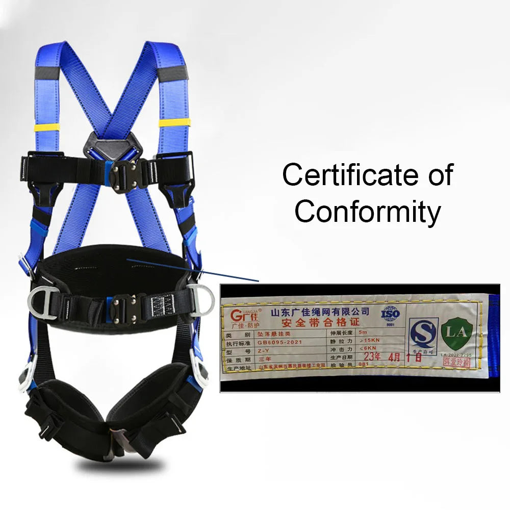 High Altitude Work Safety Harness Outdoor Rock Climbing Training Safety Belt Electrician Construction Protective Equipment