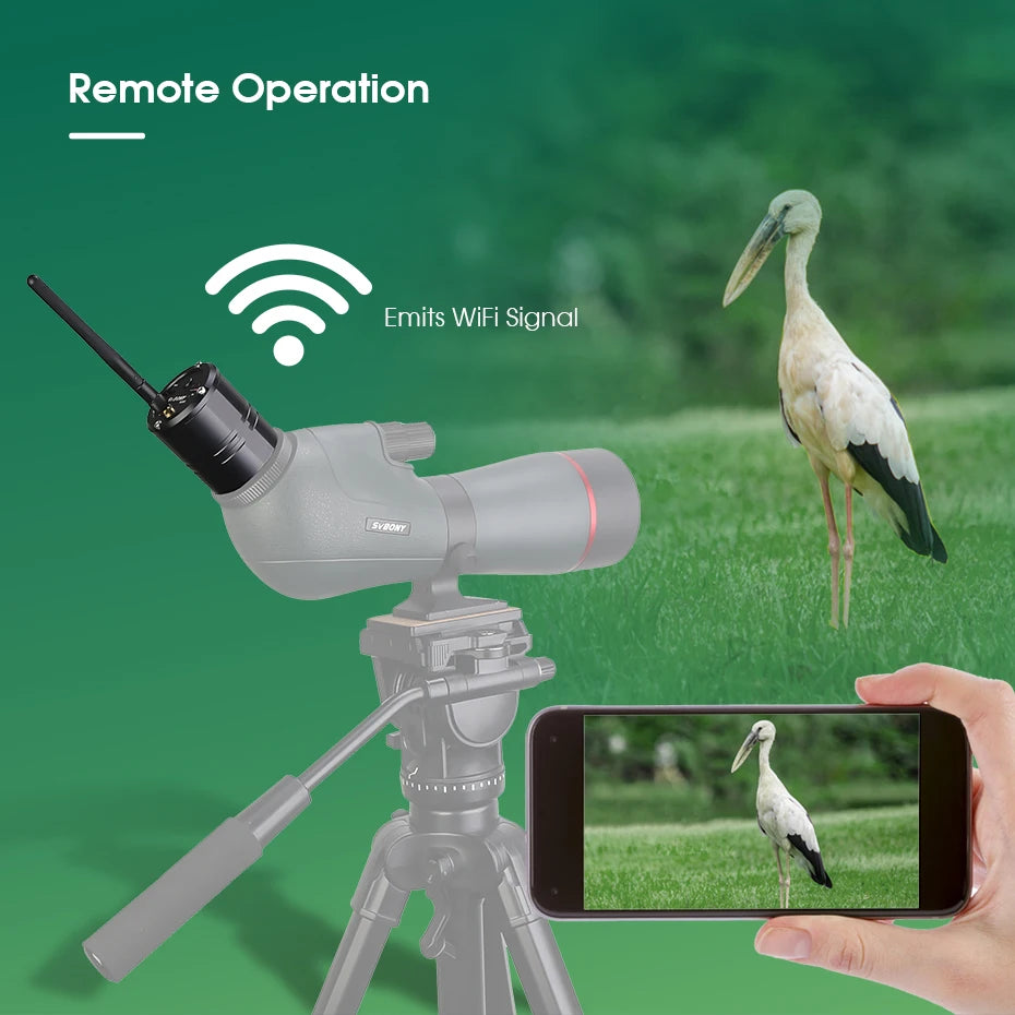 SVBONY SC001 Bird Watching Telescope 2MP Spotting Scope Camera with Wifi 1080P Wireless Camera for SV406P SA401 SV41 SV28