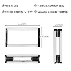 Camping IGT Folding Table Foldable IGT 2/3/4 Unit Aluminum Frame Table Portable Lightweight Outdoor Table Cool Camping Gear