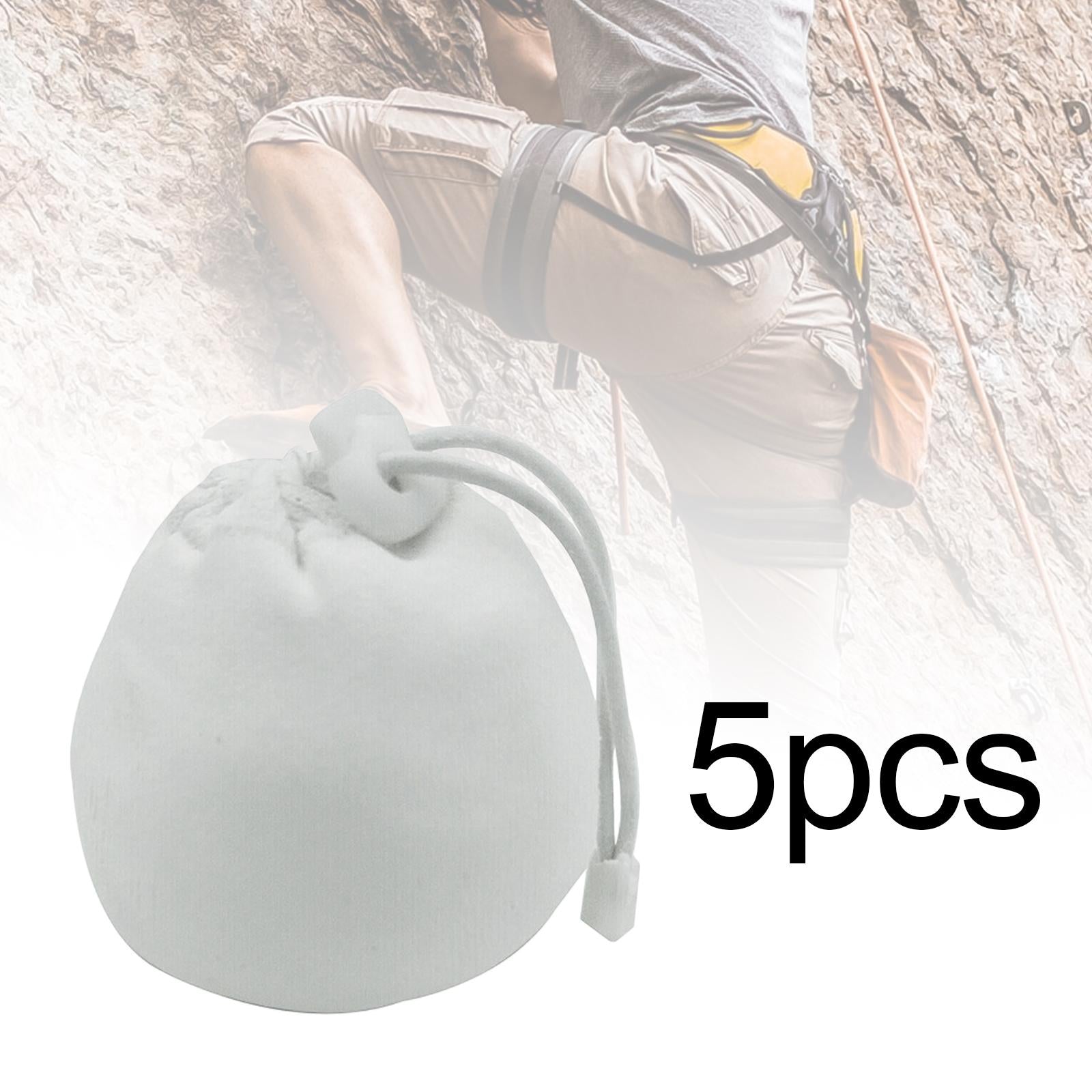 1/3/5 Pieces Chalk Ball Bag Pouch Sock Drawstring Pouch Anti Slip Climbing Sock for Training Weightlifting Rock Climbing