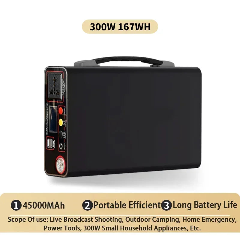 SUYIJIA Power Station 220V300WOutdoor Power Bank90000mah Portable  Home Camping Lifepo4 Electric System Rechargeable Generator