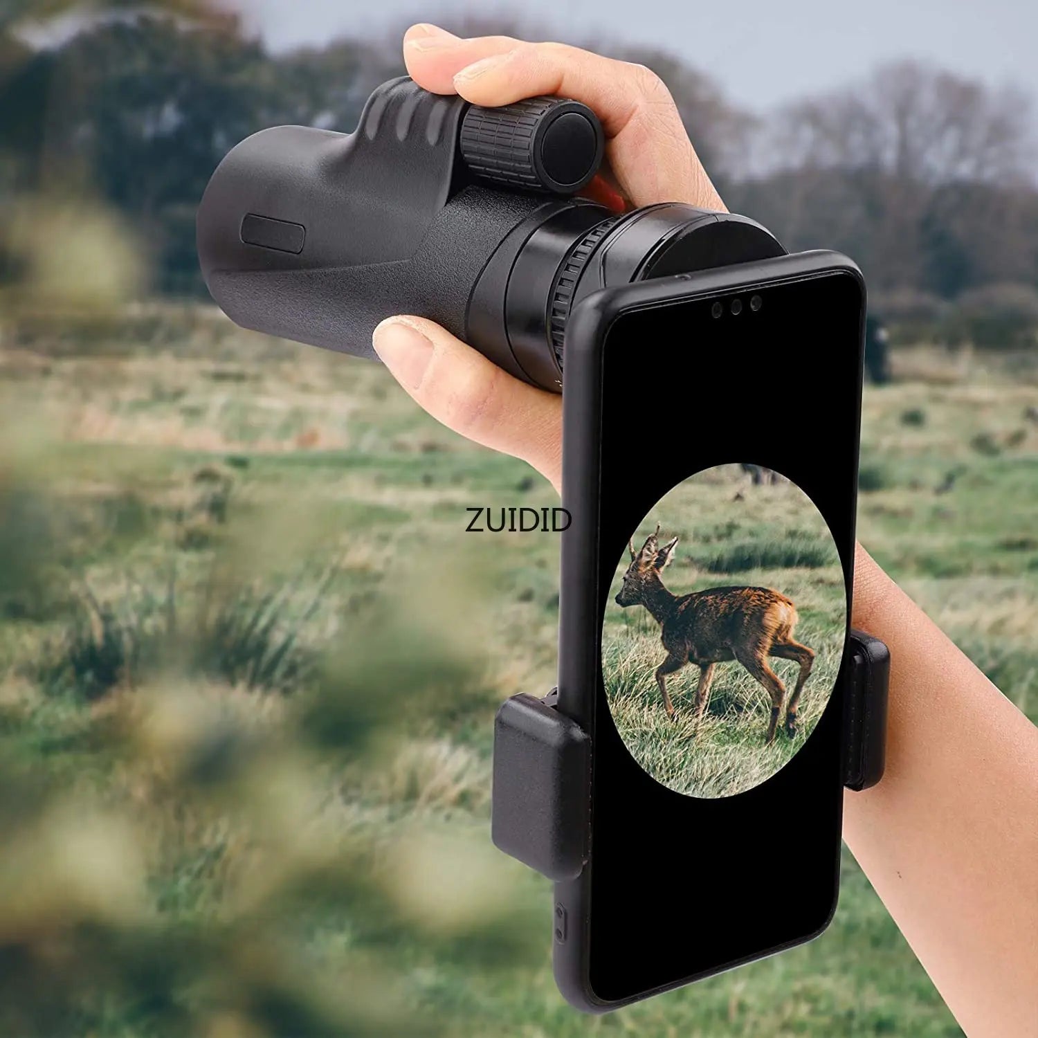 ZUIDID Universal Telescope Phone Adapter Mount Compatible Binoculars, Monocular, Microscope, Spotting Scope, Telescope