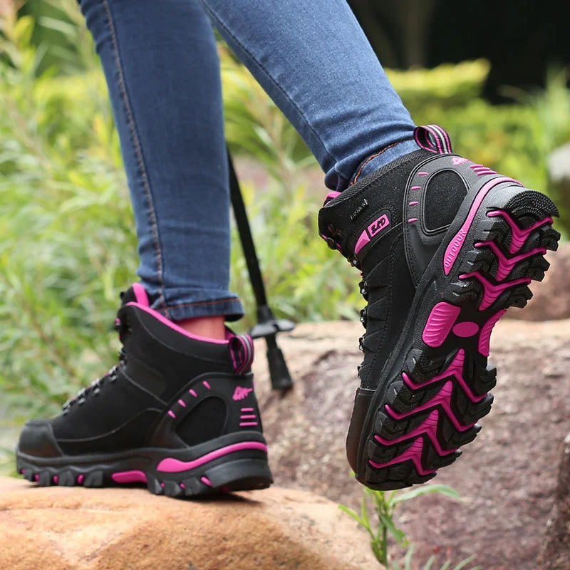 2023 Women Boots Waterproof Winter Shoes Hiking Shoes Women High gang Shoes Non-slip Sneakers Shoes For Adult Work Shoes Mujer