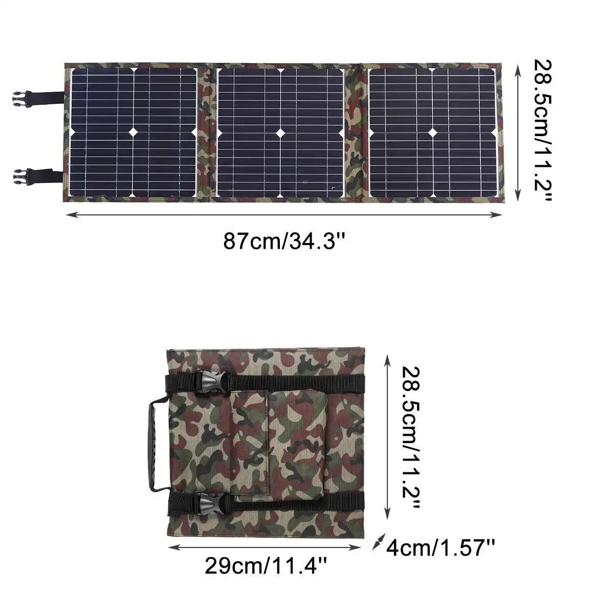 Solar Panel  Complete Camping 800W Foldable Solar Power Bank  Station  Portable Generator Charger 18V for Car Boat Caravan Camp