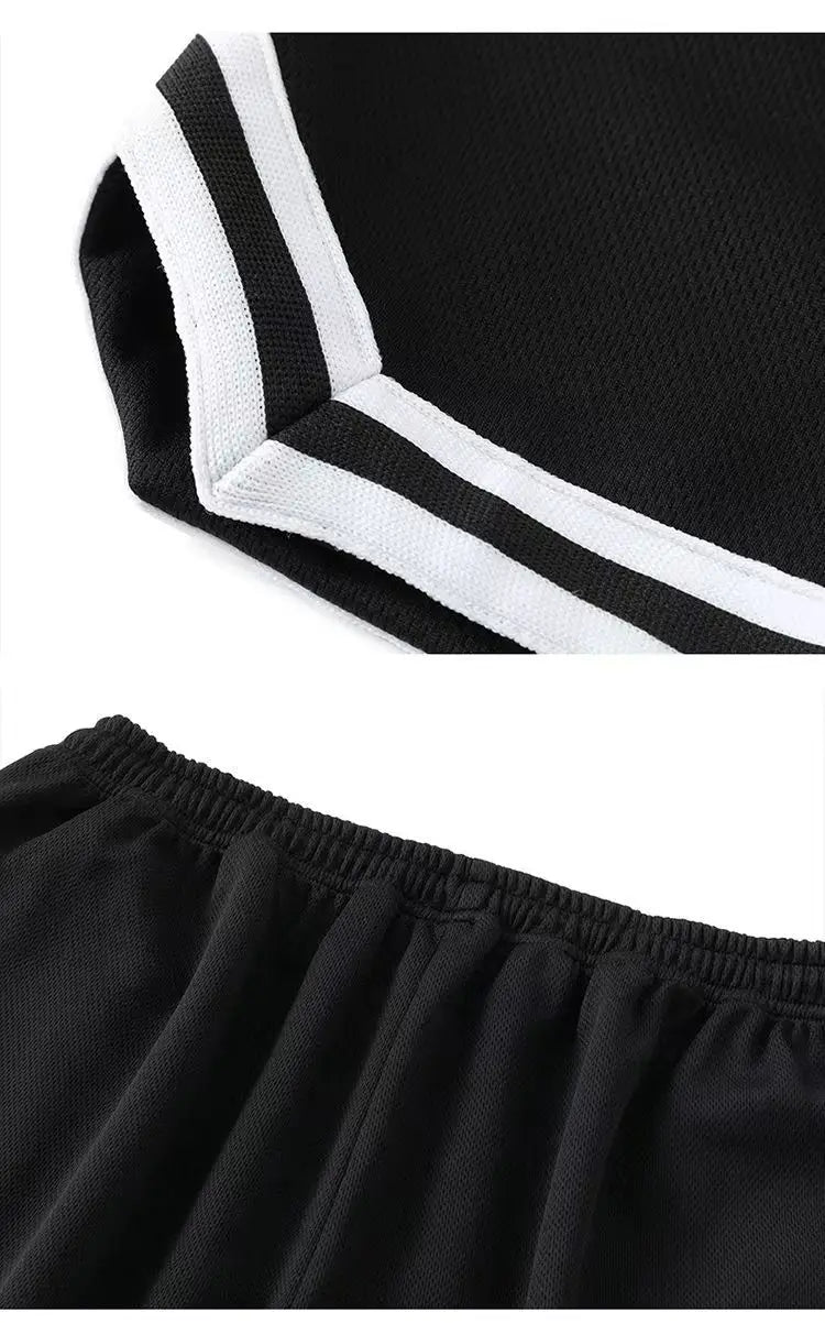 Summer Mesh fabric Men's Clothing Basketball And Football Shorts Male Black White Sport Running Jogging Fitness Sweatpants M-3XL