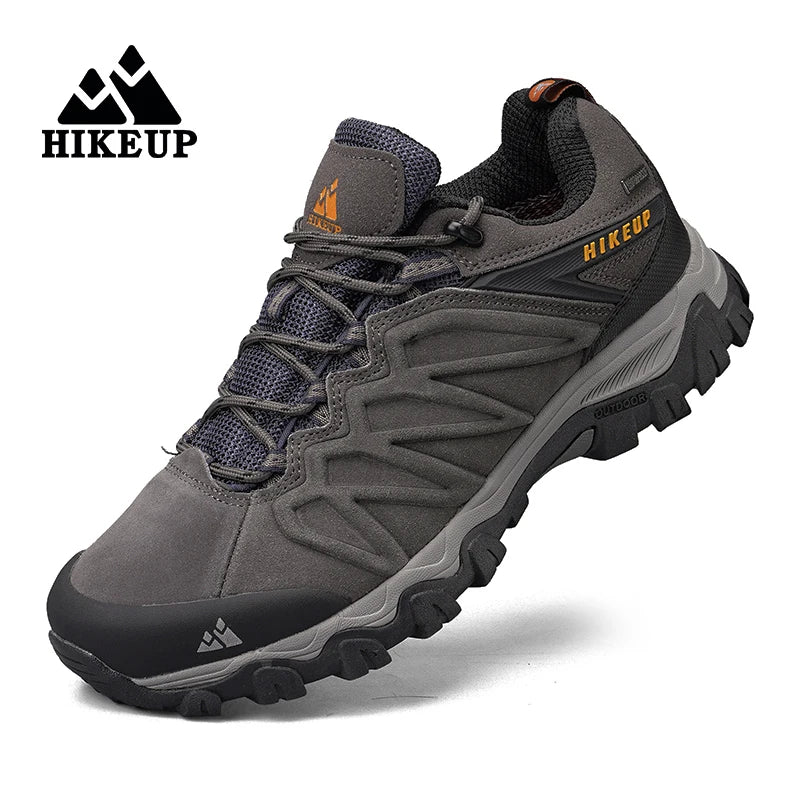 HIKEUP Non-slip Wear-Resistant Outdoor Hiking Shoes Breathable Splashproof Climbing Men Sneaker Trekking Hunting Tourism