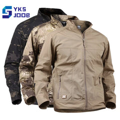 Autumn Tactical Hiking Jackets Mens Waterproof Slim Large Capacity Pockets Coats Wear Resistant Treking Climbing Casual Clothing