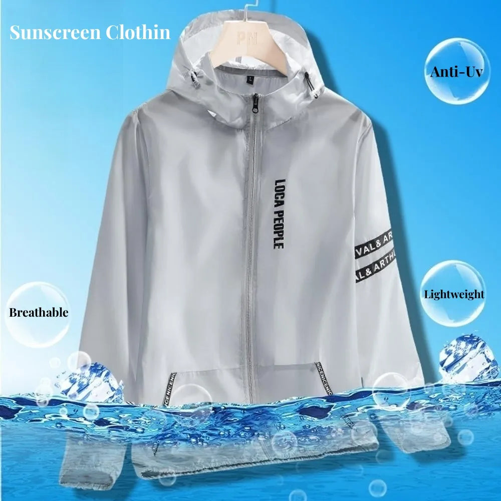 Ultrathin Water Uptake Sun Protection Clothing Summer Quick-Dry Bicycle Jacket Men Women Running Camping Breathable Coat