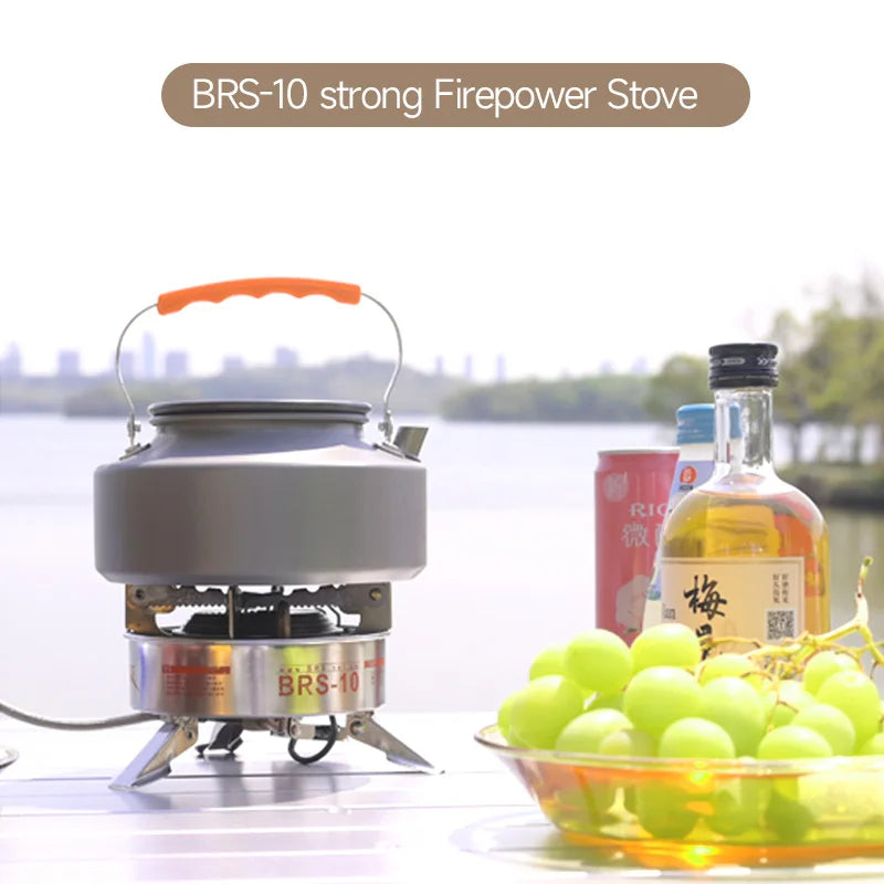 BRS-10 Folding High Power Camping Gas Stove Portable Big Burner Plate Cooker Tourist Burner Cookware Equipment  Furnace