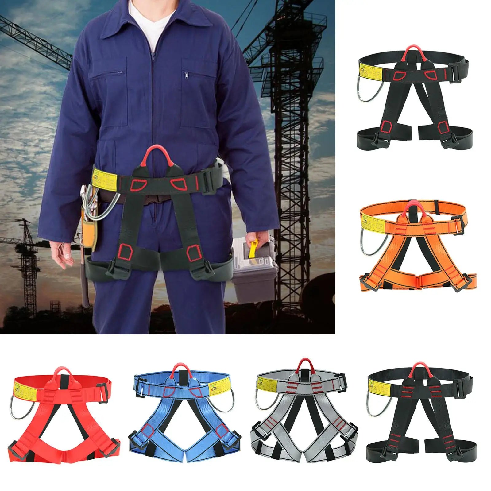 Climbing Straps Waist Gurness Half Body Harness for Climbing Tree Climbing Extension Training Canceling Mountaineering