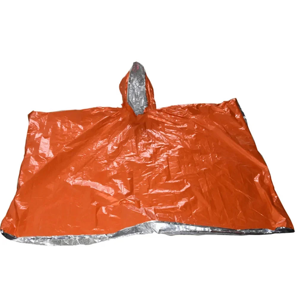 Survival Emergency Camping, Outdoor Temperature Insulation And Warm Equipment, Survival Blanket, Emergency Raincoat