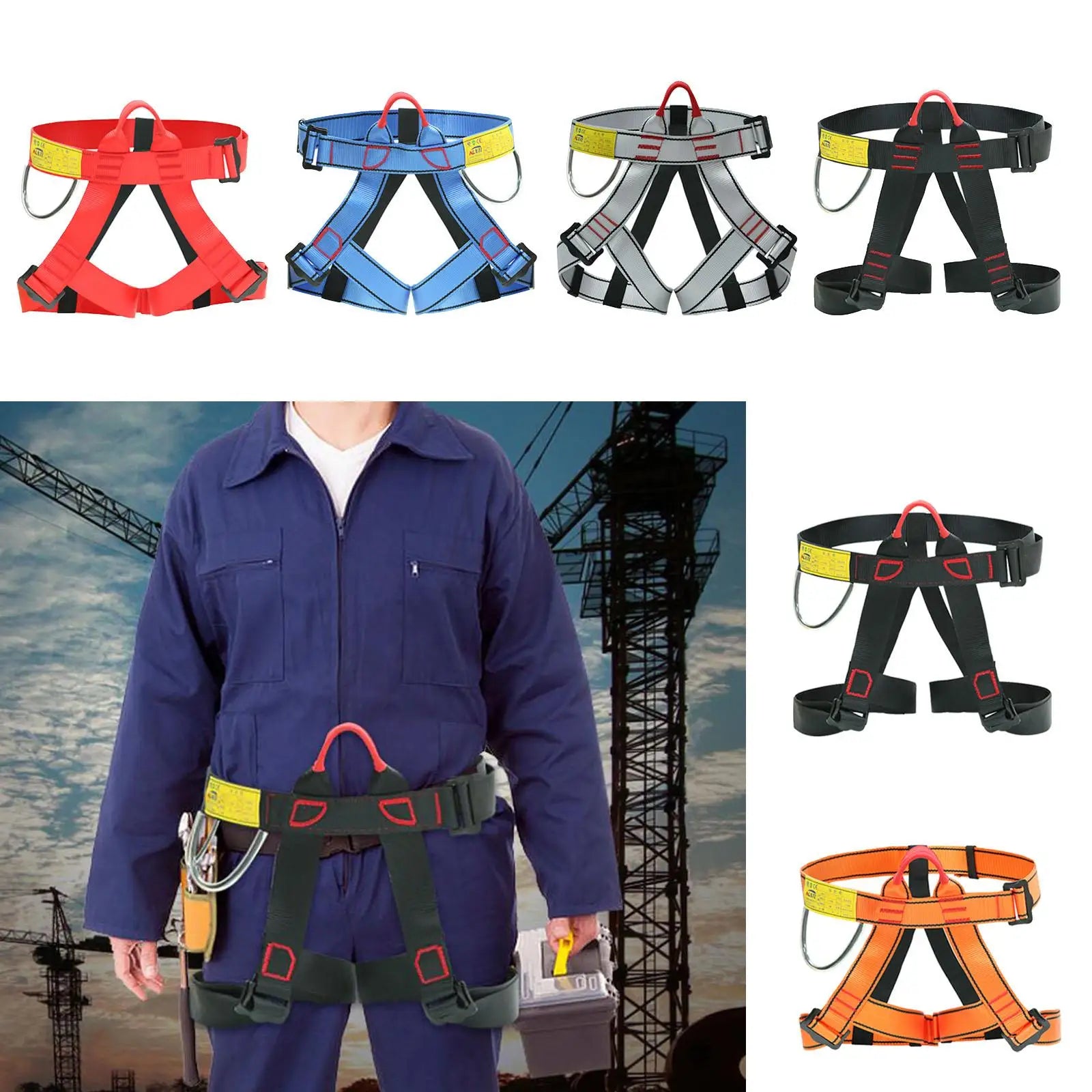 Climbing Straps Waist Gurness Half Body Harness for Climbing Tree Climbing Extension Training Canceling Mountaineering