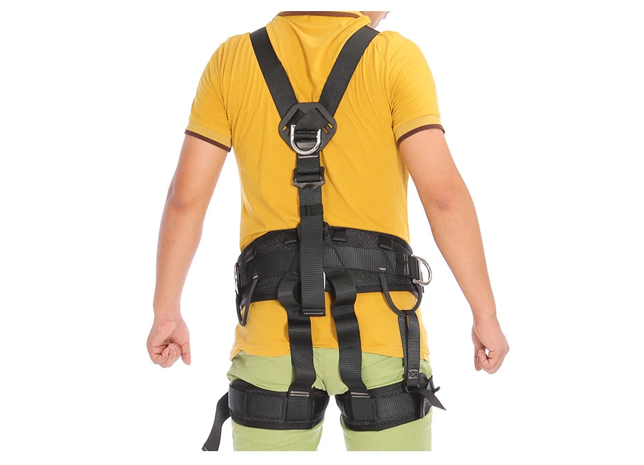 Outdoor Professional Harness Rock Climbing High Altitude Protection Full Body Safety Belt Anti Fall Protective Gear Tools