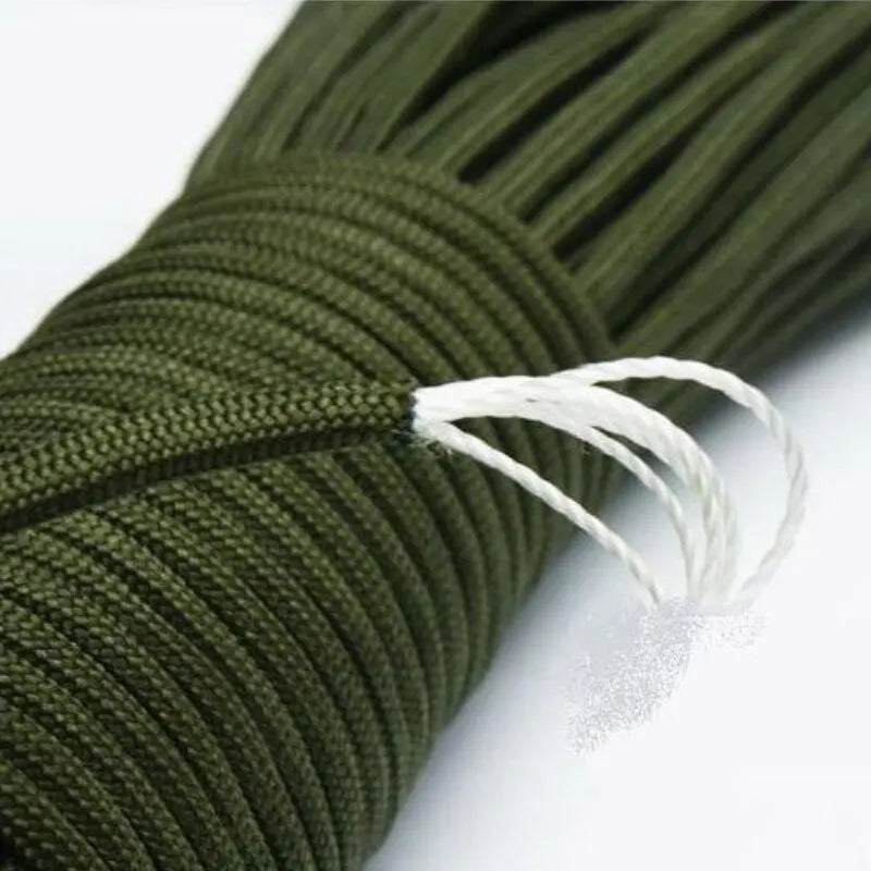 4mm Diameter Seven Core Umbrella Rope Hiking Camping Parachute Rope Tether Tent Rope Multifunctional Emergency 31m 7 Strand Cord