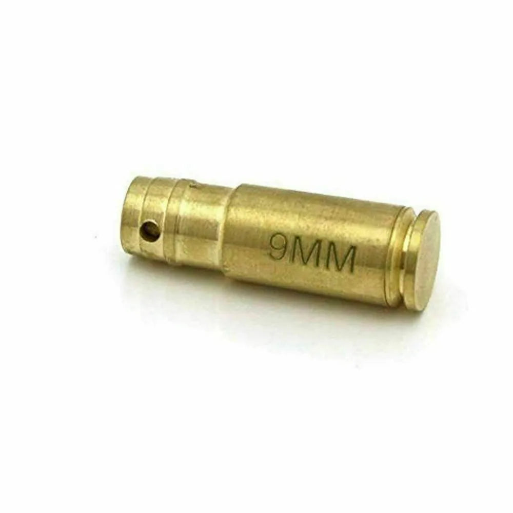 9mm Brass CAL Bullet Shap Boresighter Red Laser Bore Sight Training with Battery Spotting Scope For Rifle Hunting Accessories