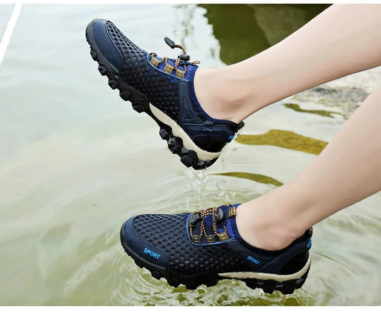 Breathable Sneakers Men Shoes 2023 Fashion Shoes For Men Climbing Hiking Shoes Men Outdoor Beach Wading Tenis Barefoot Sneakers