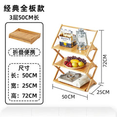 Outdoor Camping Storage Rack Portable Multi-functional Picnic Folding Table and Chairs Multi-layer Storage Rack Shoe Rack