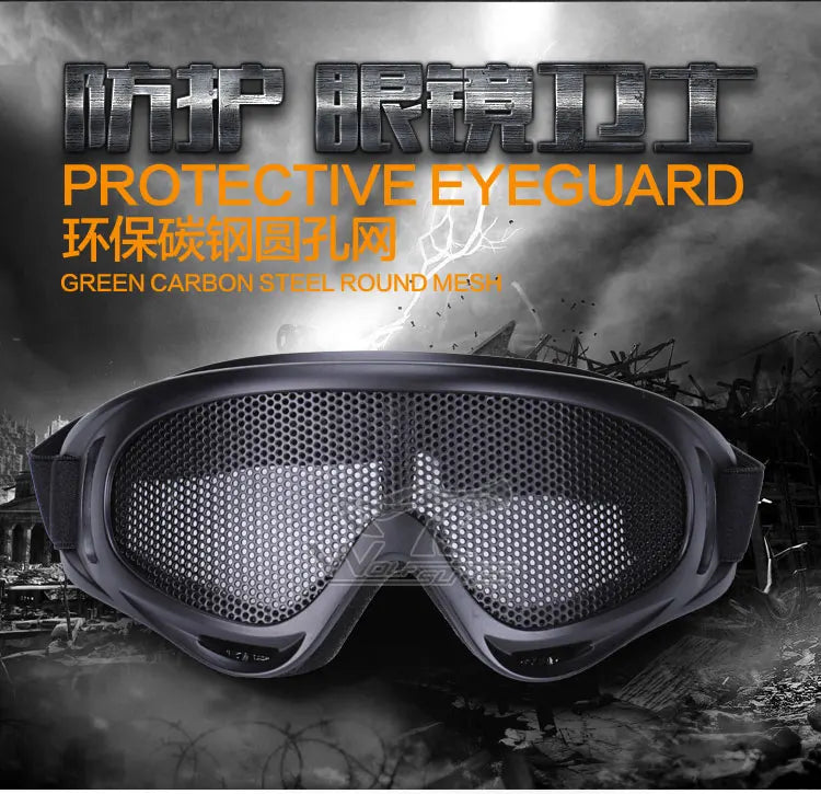 Tactical Goggles Fits Helmet Windproof Anti Fog Ultraviolet-proof CS Outdoors Mountaineering Camping Cycling Goggles Waterproof