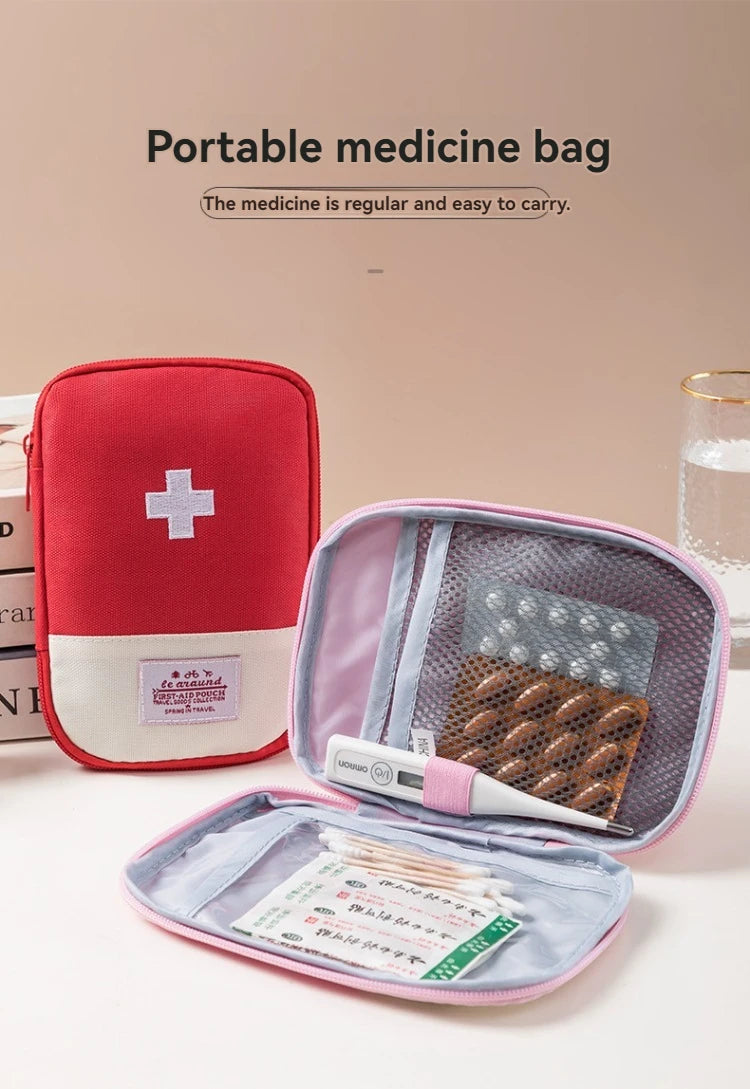 Home First Aid Small Medicine Kit Home Medicine Storage Travel Outdoor Mini Portable Small Box Medical First Aid Kit