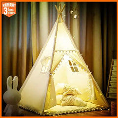 1.6M Kids Tent Play House Wigwam for Children Portable Child Tipi Tents Teepee Toddler Ball Pit Girl Castle Play Room Teepee